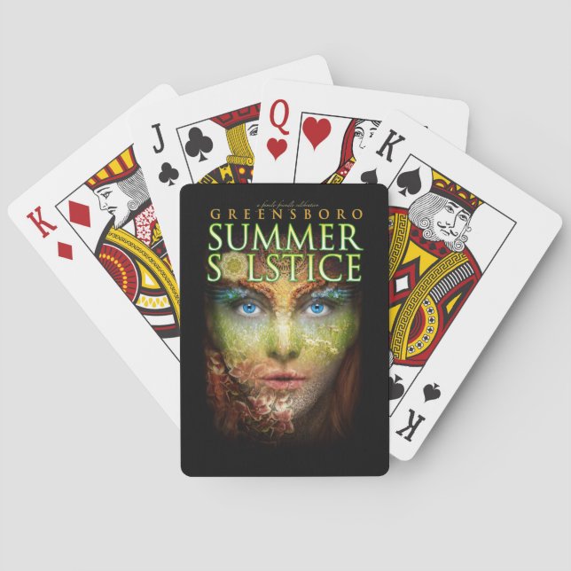 2018 Greensboro Summer Solstice Festival Keepsake Playing Cards (Back)