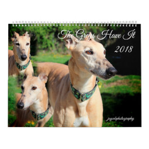 2018 GREYHOUND DOG CALENDAR