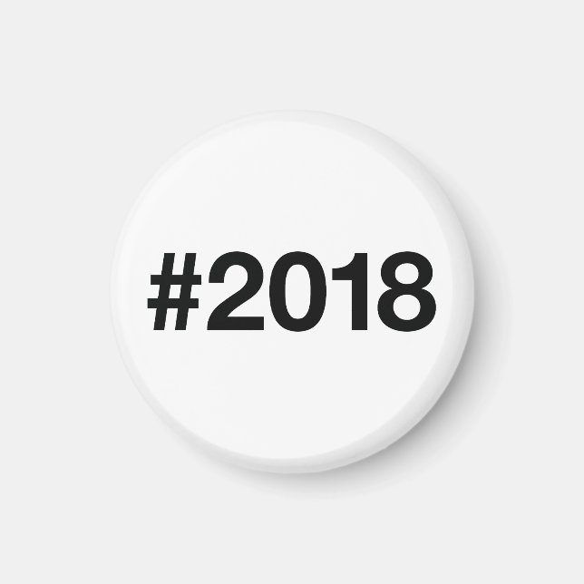 2018 Hashtag 7 Birthday Anniversary Magnet (Front)