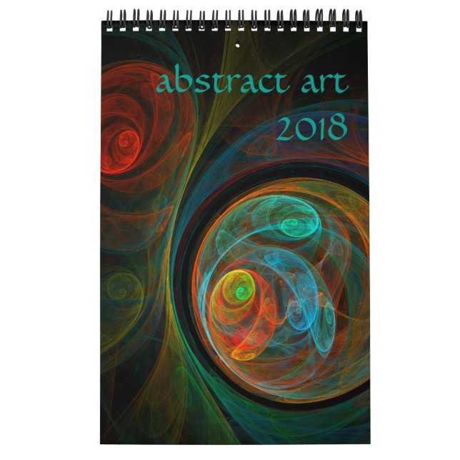 2018 Modern Abstract Art Calendar (Cover)
