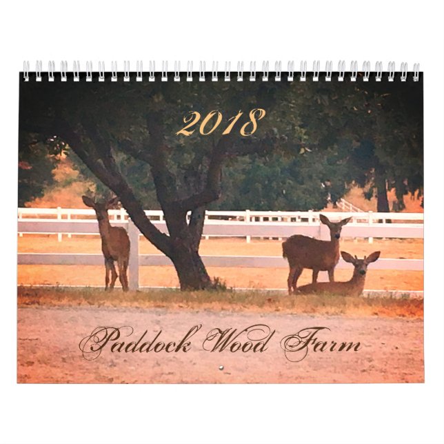 2018 Paddock Wood Farm Calendar (Cover)