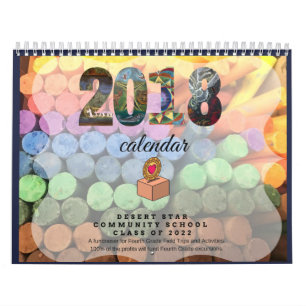 2018 Waldorf Inspired Chalkboard Art Calendar