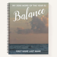 2018 Word of the Year Balance Clouds Over Ocean