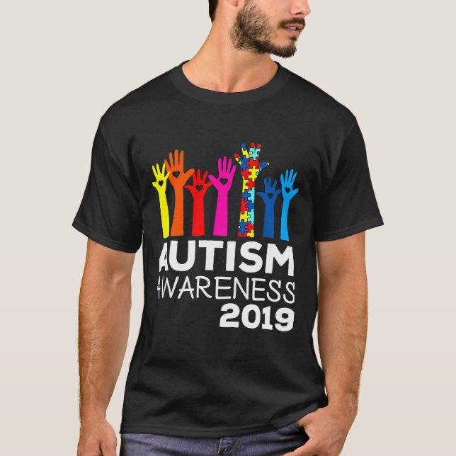 2019 Autism Awareness True Colours T-Shirt (Front)