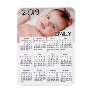 2019 Calendar Photo Magnet