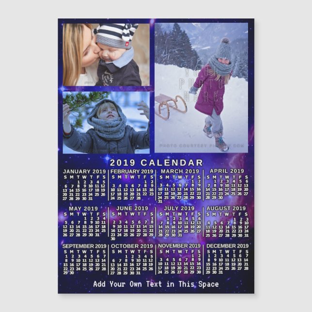 2019 Calendar (See Description for New Version)  (Front)