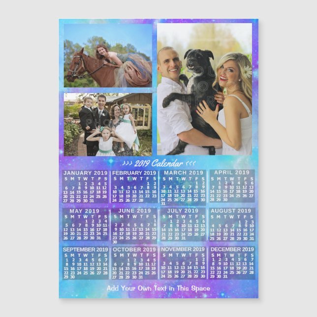 2019 Calendar (See Description for New Version)  (Front)