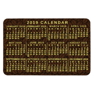2019 Calendar (See Description for New Version)  Magnet