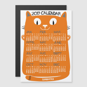 2019 Calendar (See Description for New Version)  Magnetic Invitation