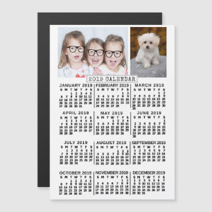 2019 Calendar (See Description for New Version)  Magnetic Invitation