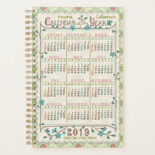 2019 Calendar (See Description for New Version)  Planner