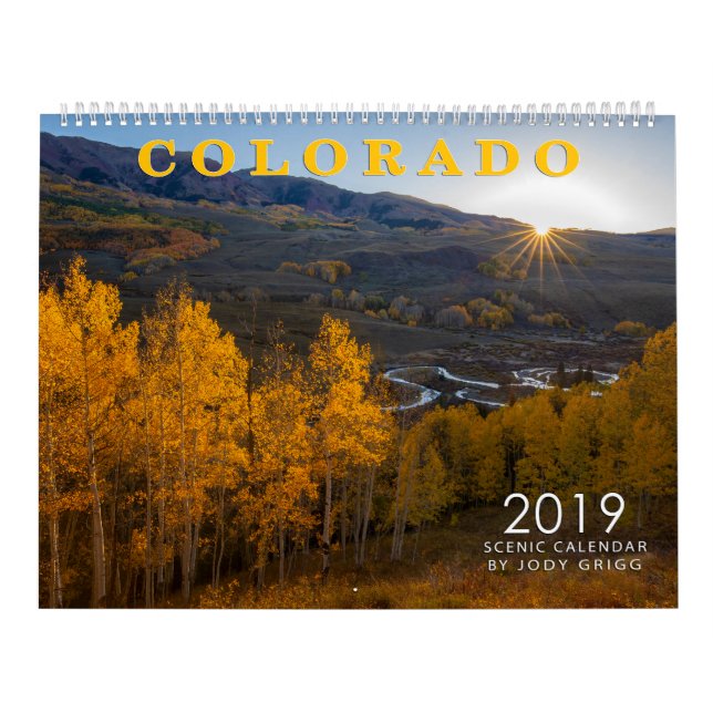 2019 COLORADO Scenic Calendar (Cover)