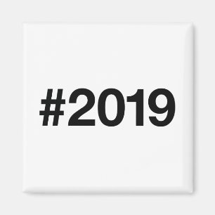 2019 Hashtag 6 Birthday Anniversary Magnet
