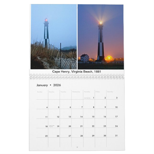 2019 Lighthouse Calendar (Jan 2026)