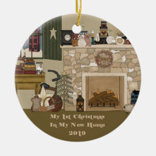 2019 My New Home Christmas Ceramic Tree Decoration