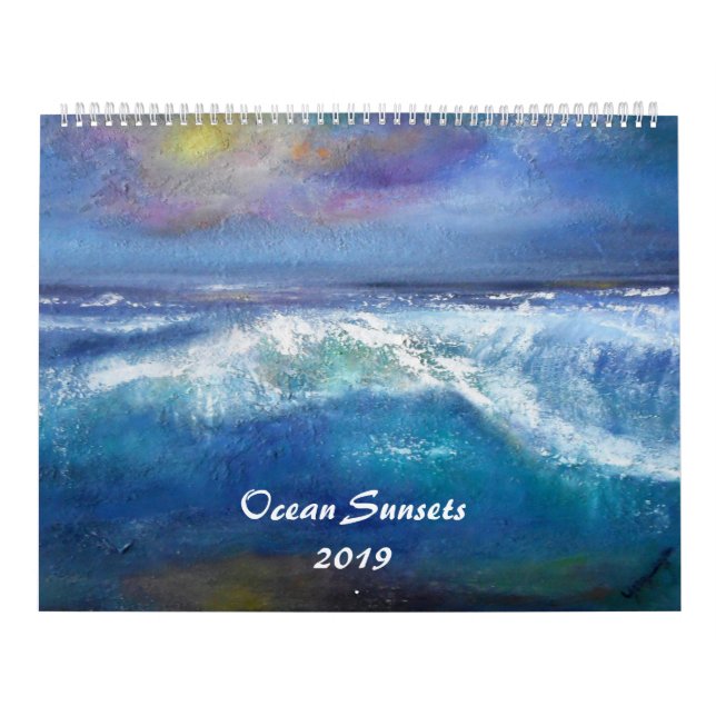 2019 Ocean Sunsets Calendar (Cover)