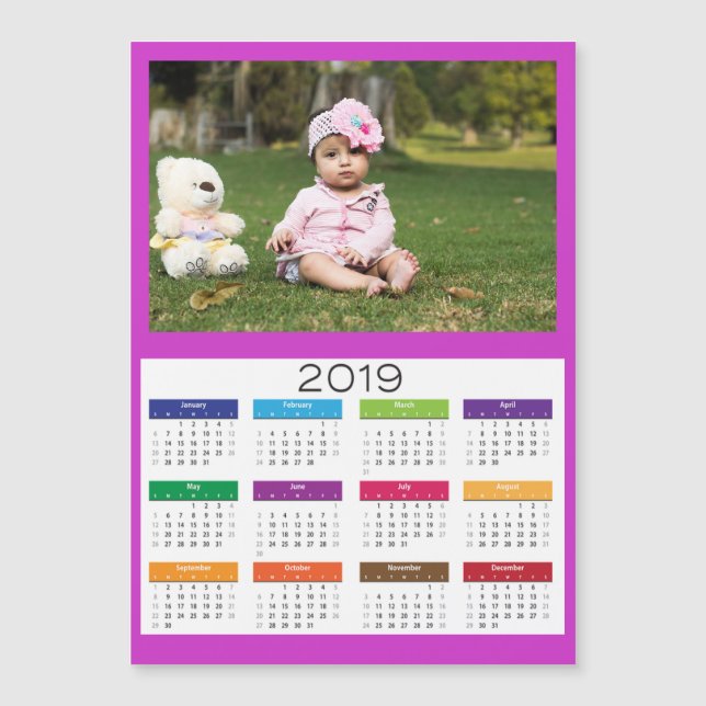 2019 Personalised Add a Photo Calendar (Front)