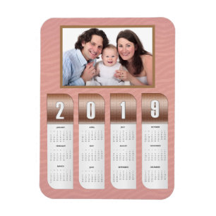 2019 Personalised Photo Calendars Magnet
