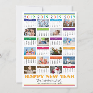 2019 Photo Collage HAPPY NEW YEAR Holiday