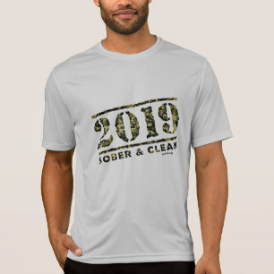 2019 Sober & Clean Recovery alcohol drug free Gift T-Shirt