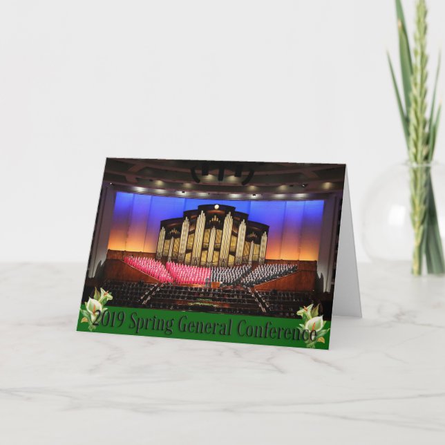 2019 Spring General Conference Card (Front)