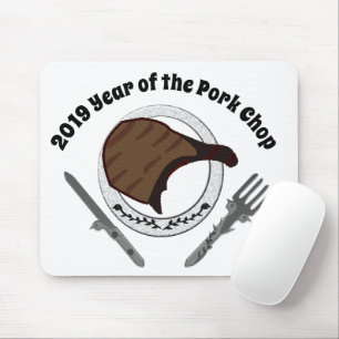 2019 Year of the Pork Chop Mouse Pad