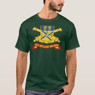 201st Field Artillery Regiment DUI w Br Ribbon X T-Shirt