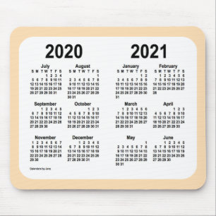 2020-2021 School Year Calendar by Janz Wheat Mouse Pad