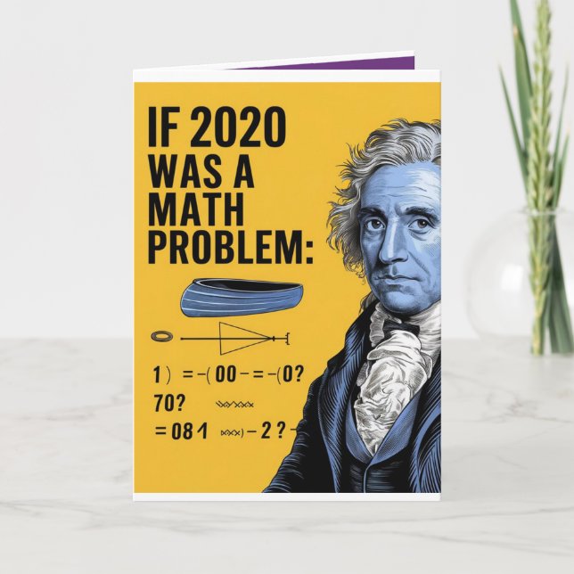2020: A Math Problem You Can't Solve (But It's Fun Holiday Card (Front)