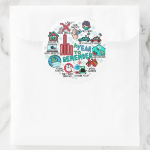 2020 A Year To Remember Round Highlights Stickers