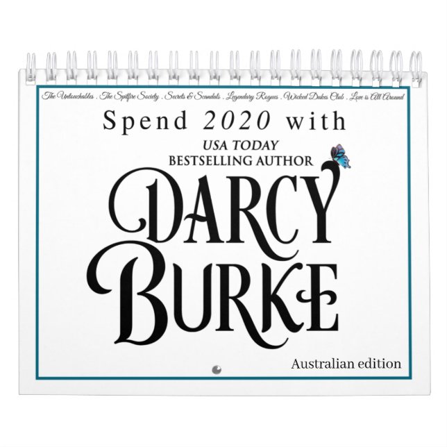2020 AUS Darcy Burke Historical Romance Calendar (Cover)