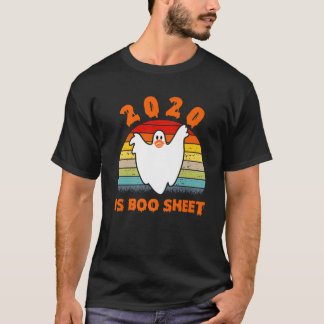 2020 Boo Sheet Funny Ghost In Mask Vintage Hallowe T-Shirt