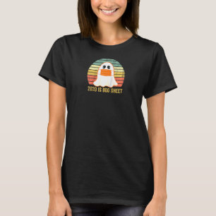 2020 Boo Sheet Funny Ghost In Mask Vintage Hallowe T-Shirt