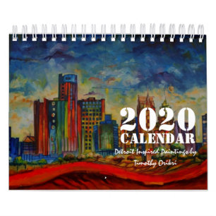 2020 Calendar (Paintings Inspired by Detroit)
