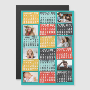 2020 Calendar (See Description for New Version) Magnetic Invitation
