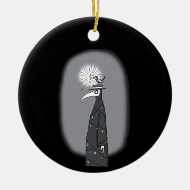 2020 Christmas ornament Plague Doctor tree Custom (Front)