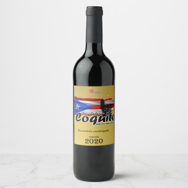 2020 coquito bottle label (Front)