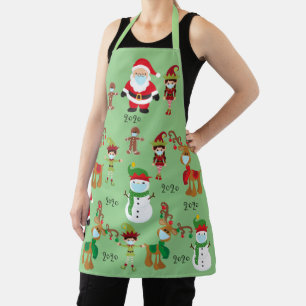 2020 Covid Christmas Santa Keepsake Gift Apron