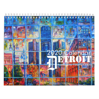 2020 Detroit Calendar