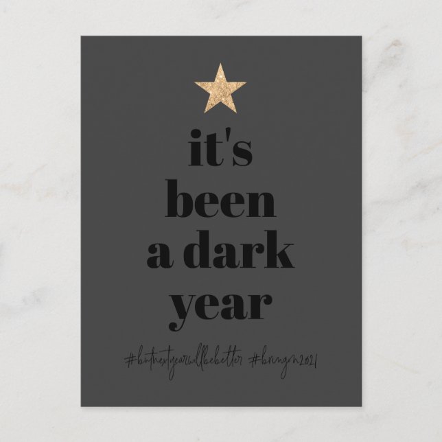 2020 Do-over Humor Typo Gold Star Tree Holiday (Front)