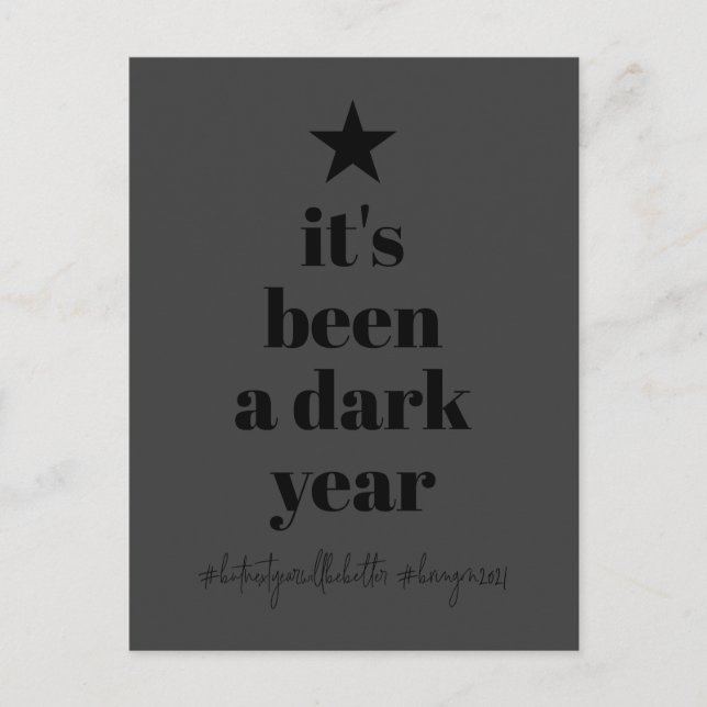 2020 Do-over Humour Black Christmas Tree Holiday (Front)