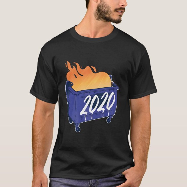 2020 Dumpster Fire For Christmas T-Shirt (Front)