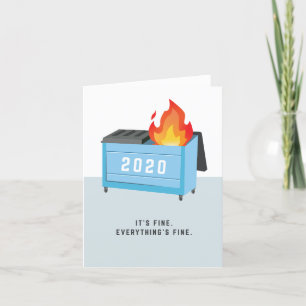 2020 Dumpster Fire Holiday Card