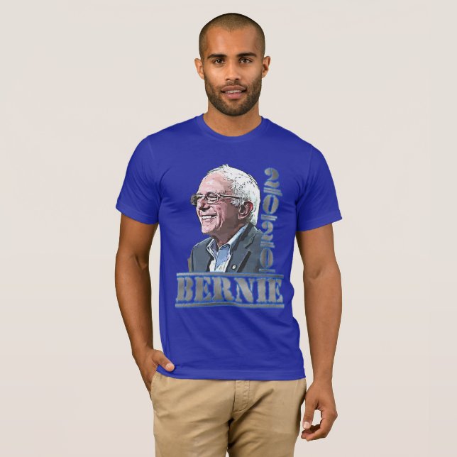 2020 Election Bernie Sanders Support Blue Shirt (Front Full)