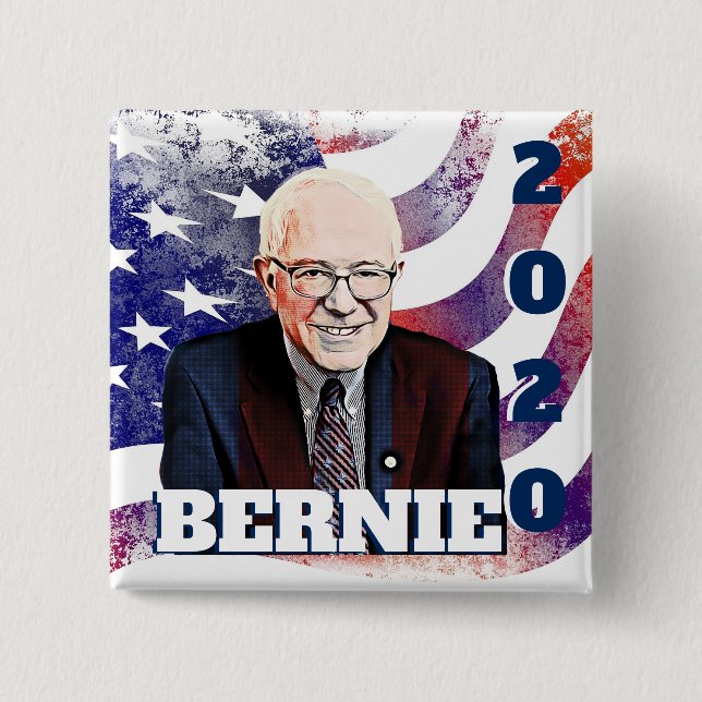 2020 Election Bernie Sanders Support Button (Front)
