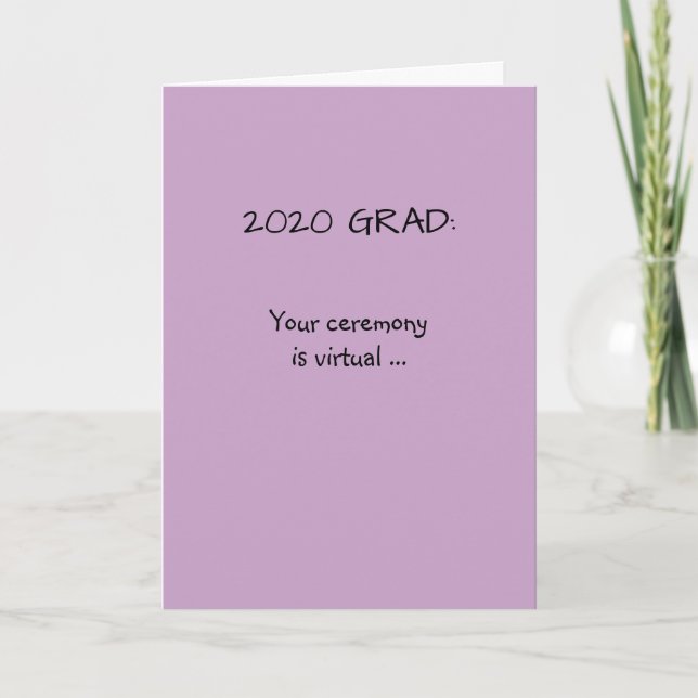2020 Graduation Congratulations Card (Front)
