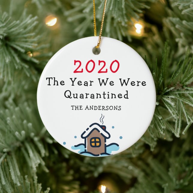 2020 Holiday The Year We Were Quarantined Ceramic Tree Decoration (Tree)