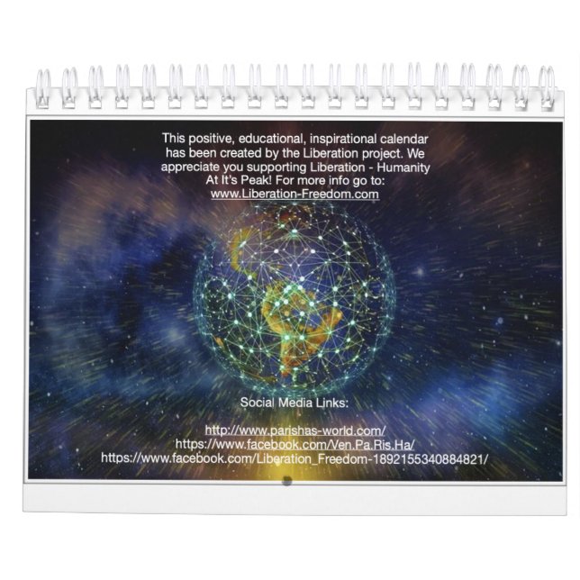 2020 Inspirational Quote Calendar (Back)