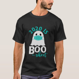 2020 Is Boo Sheet Funny Halloween Ghost Mask T-Shirt