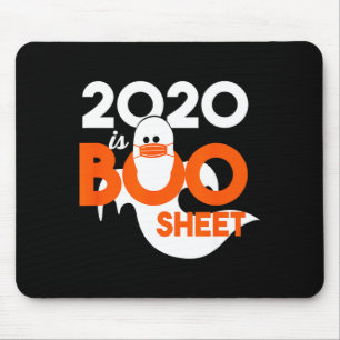 2020 is boo sheet ghost halloween mouse pad
